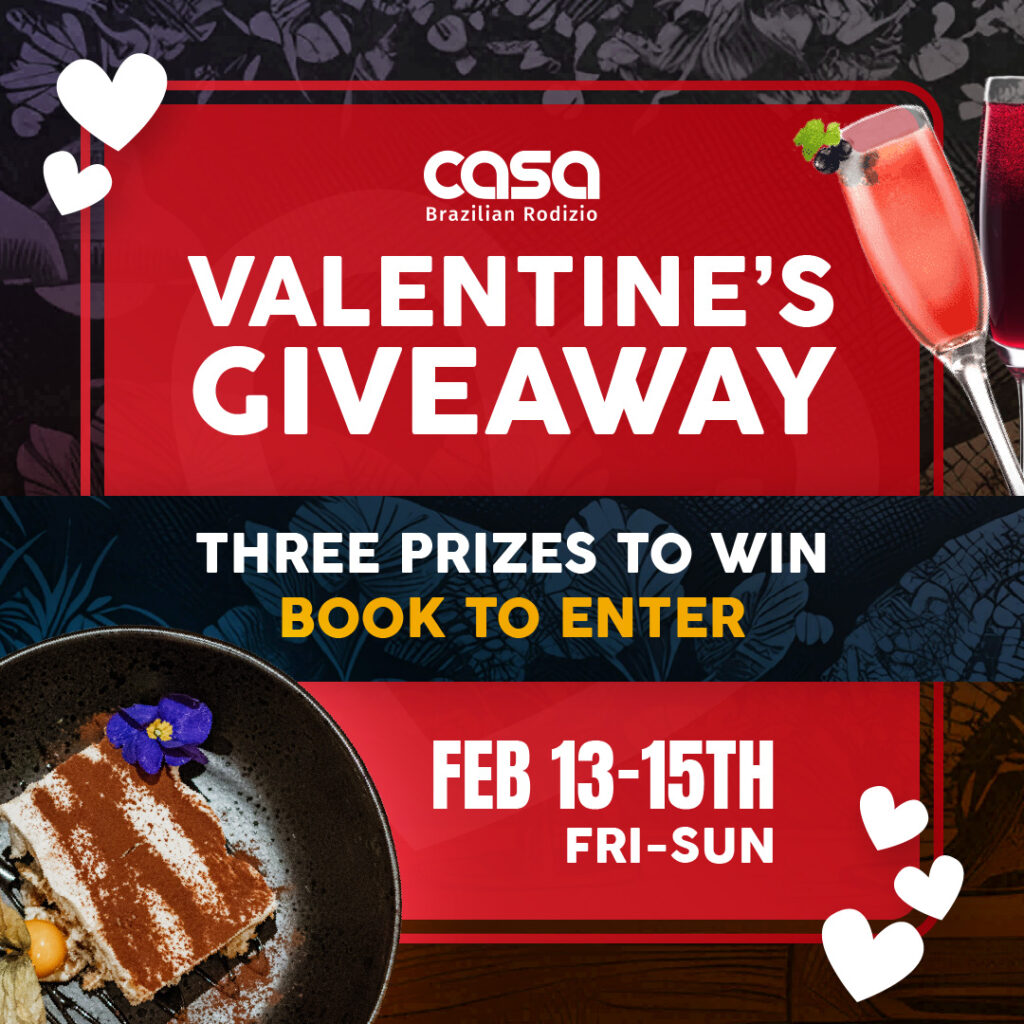 Valentine's day giveaway at Casa Rodizio